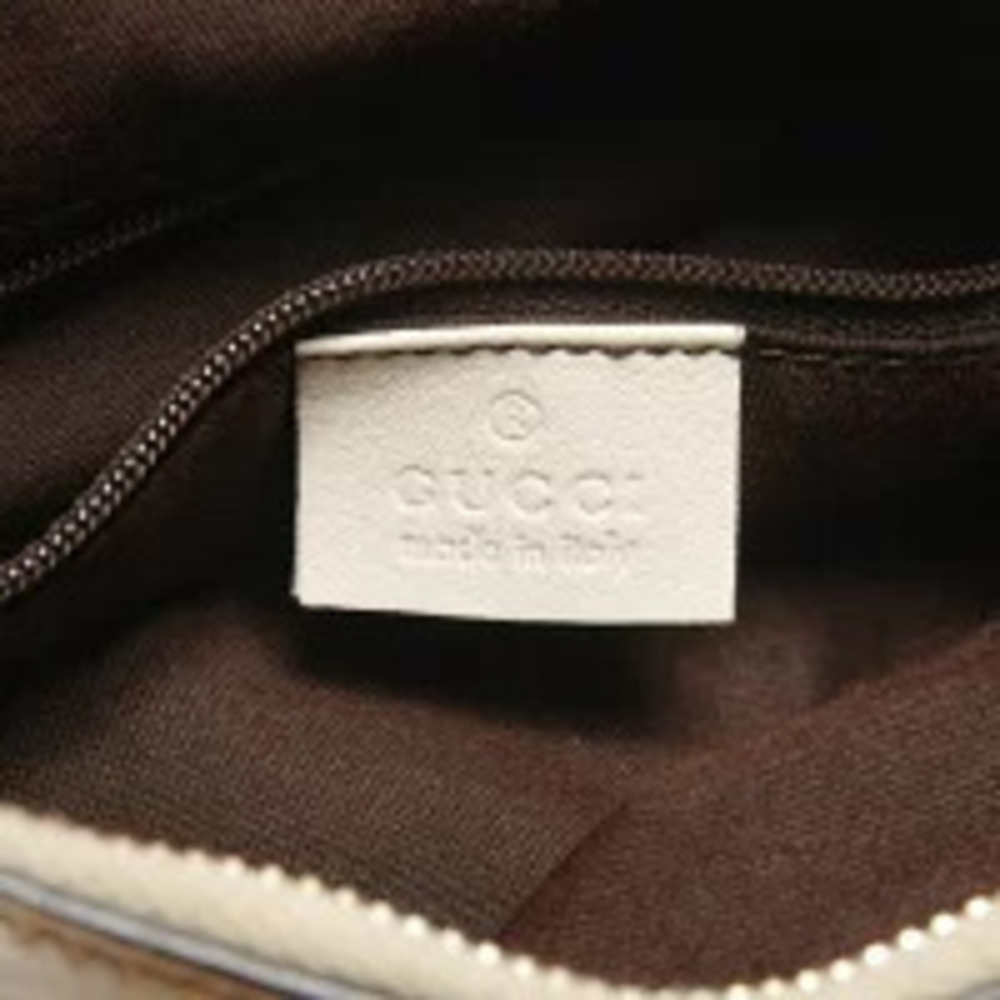 Gucci Canvas Handbag Brown Hobo GG Abbey - Picture 10 of 13